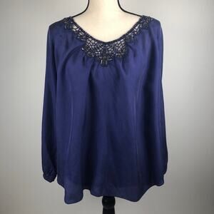 Rebecca Taylor 100% Silk Embroidered Blouse  6